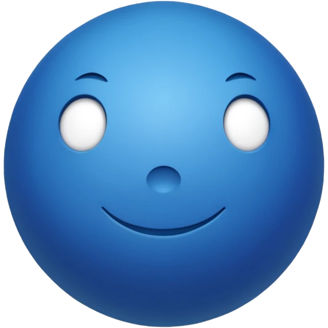 Blue ball emoji