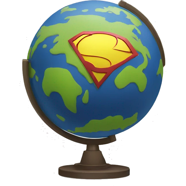 super hero globe emoji