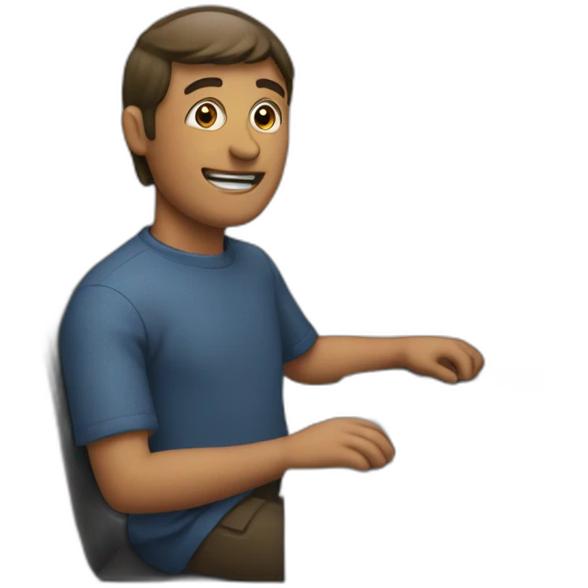 Computer man emoji