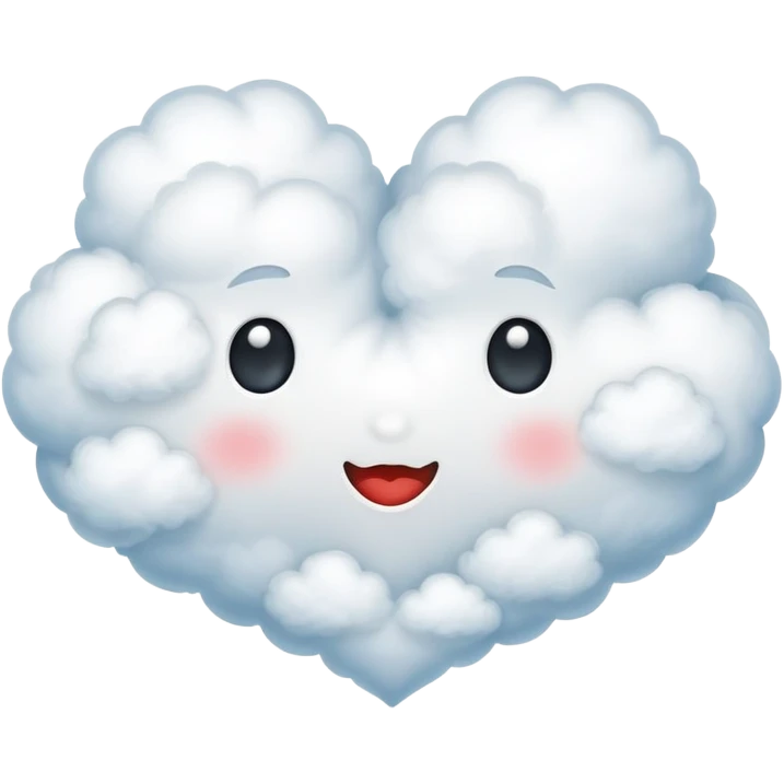 heart shaped cloud emoji