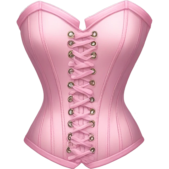 Pastel pink corset  emoji