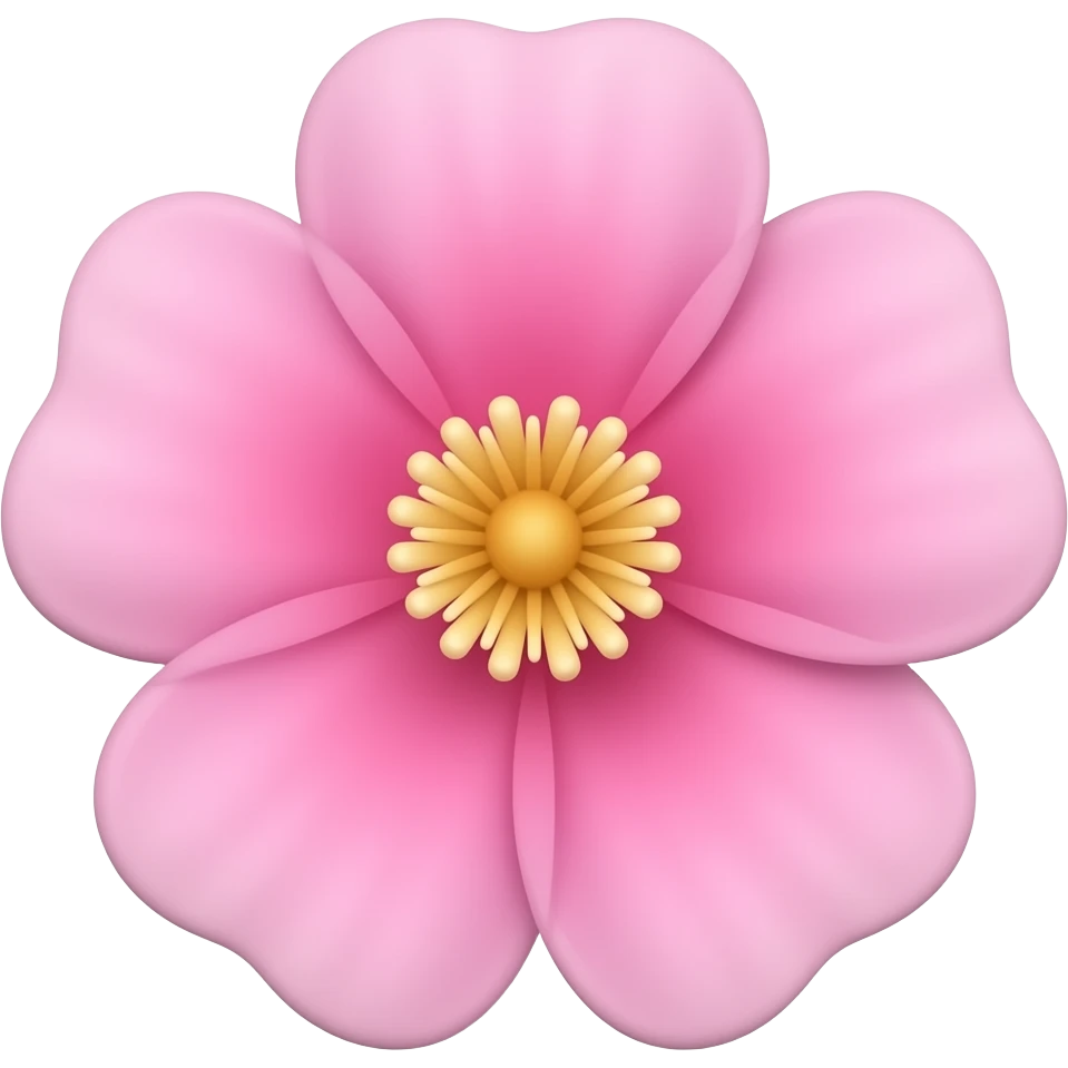 pinkish flower emoji