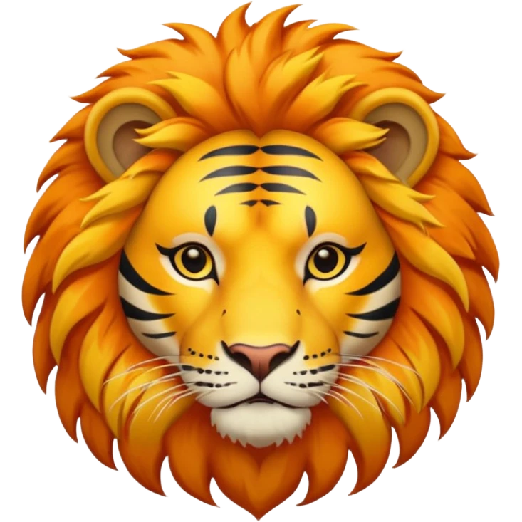 lion/tiger combination emoji