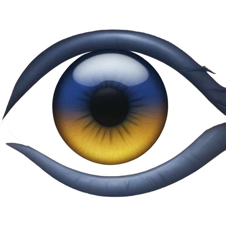 dark blue eye emoji