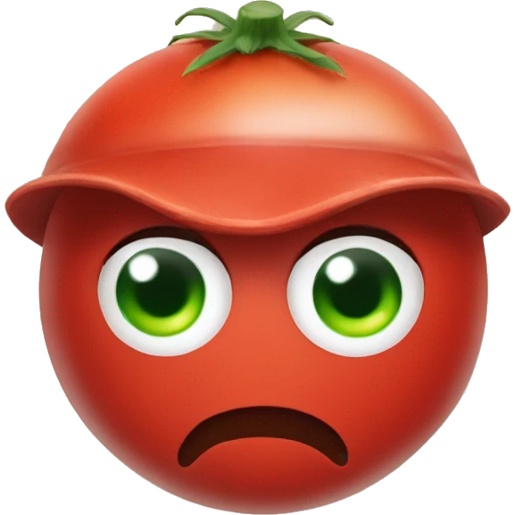 Tomato wearing MAGA hat emoji