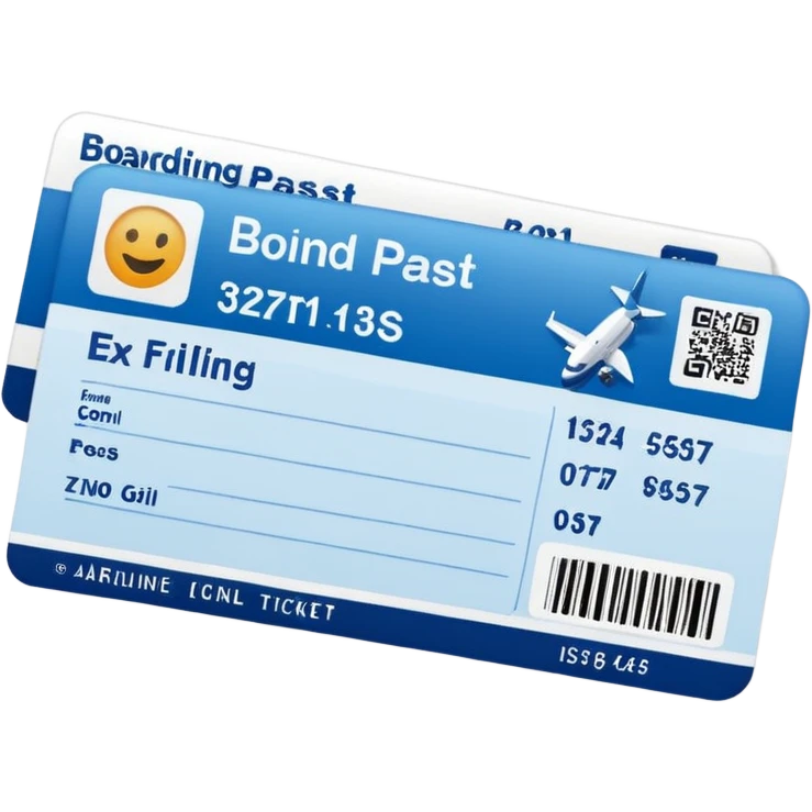 boarding pass emoji