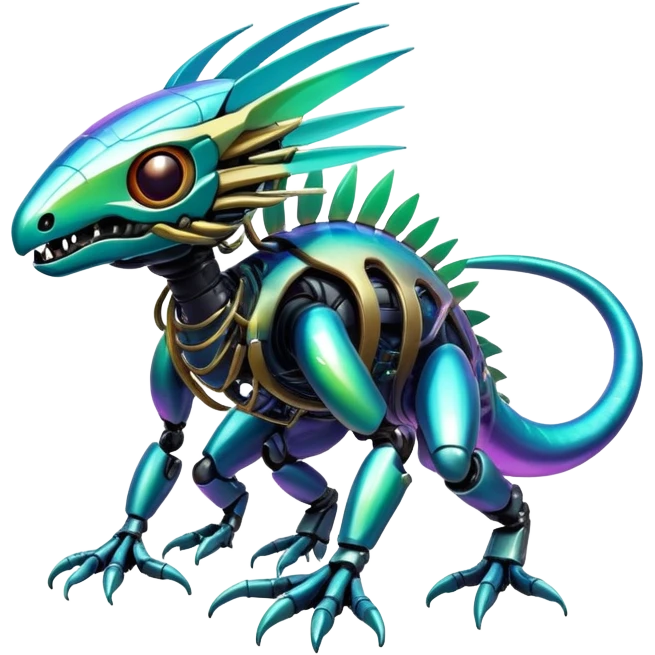  exotic tropical cyber-Fakémon-Vernid-creature emoji