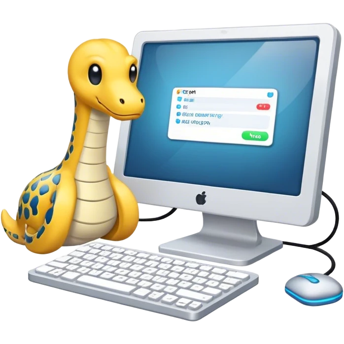 codemastery, una computadora con una base datos y lenguajes informaticos, python, reac emoji