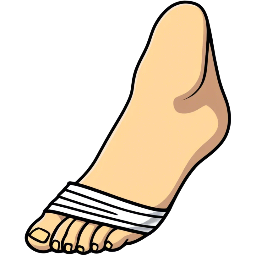 Broken toe emoji