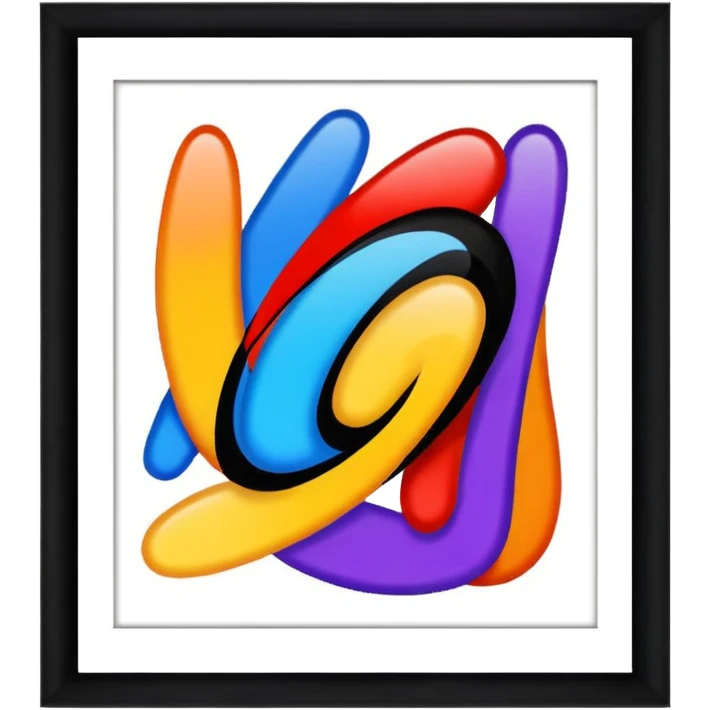 Fold frame painting emoji