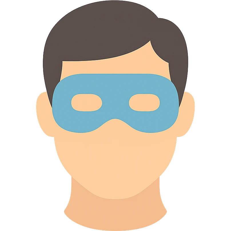 masked man's head emoji