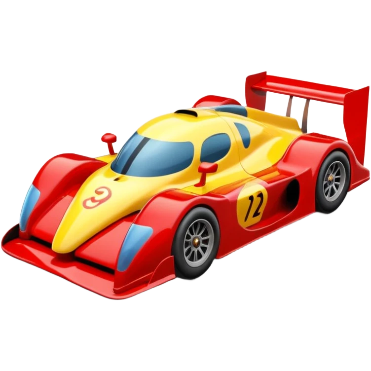 race car with track emoji