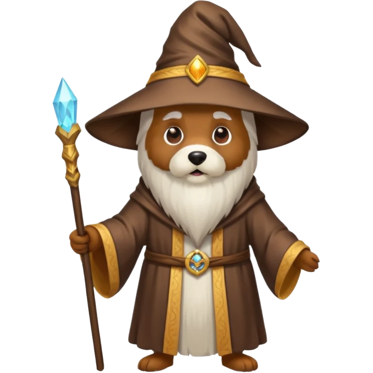 Dog wizard emoji