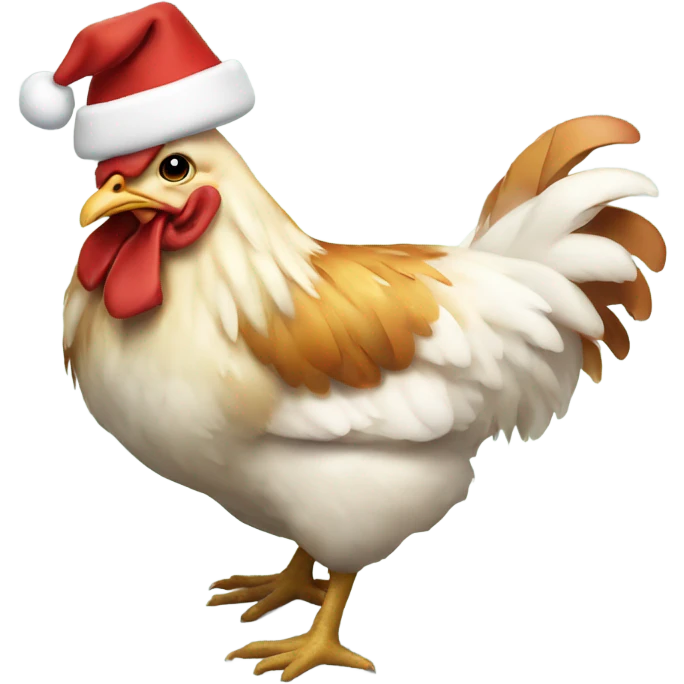 Christmas chicken  emoji
