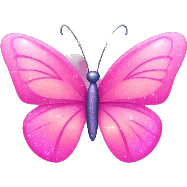 pink sparkle butterfly emoji
