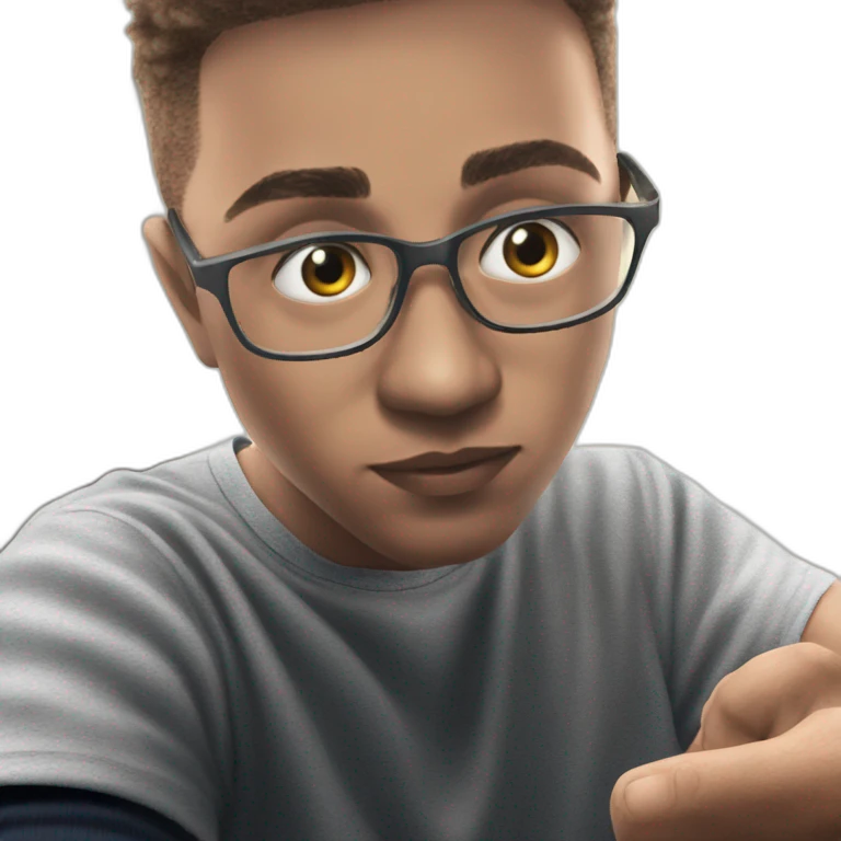 intense gazes from glasses emoji