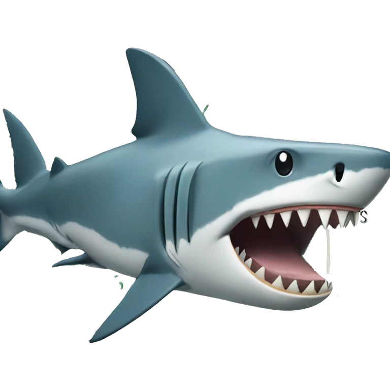 Shark eating dollars emoji