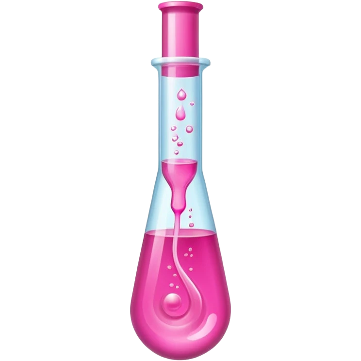 pink liquid in test tube emoji