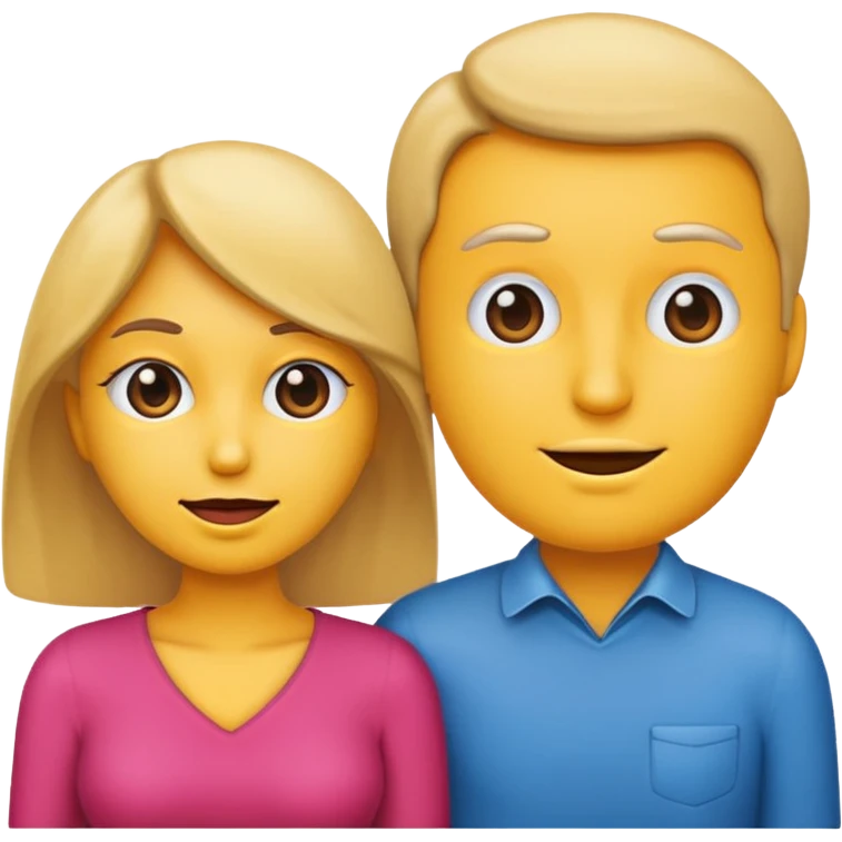 An emoji man behind an emoji women in a way that it seems that he's giving her backshots emoji