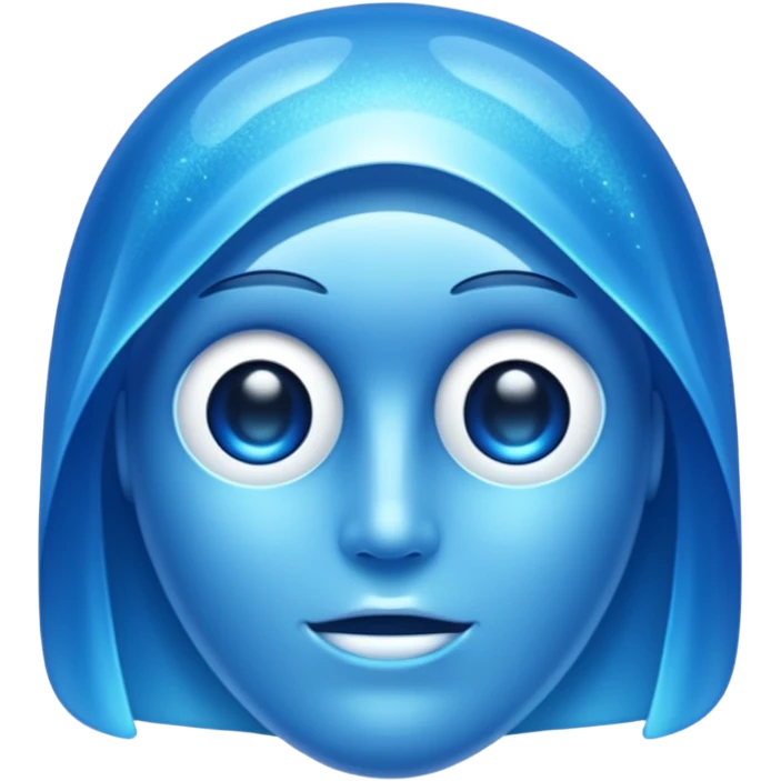 Glitter Blue Panthom emoji