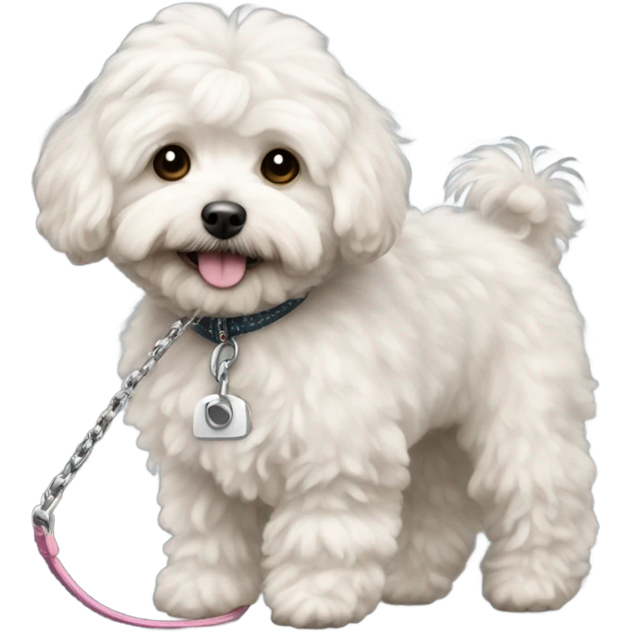 a maltipoo walking emoji