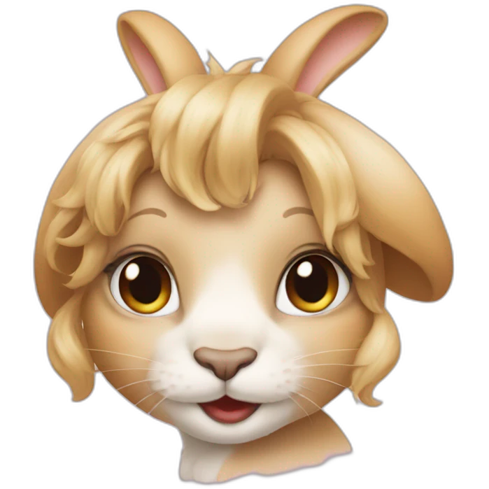 Rabbit coquette  emoji