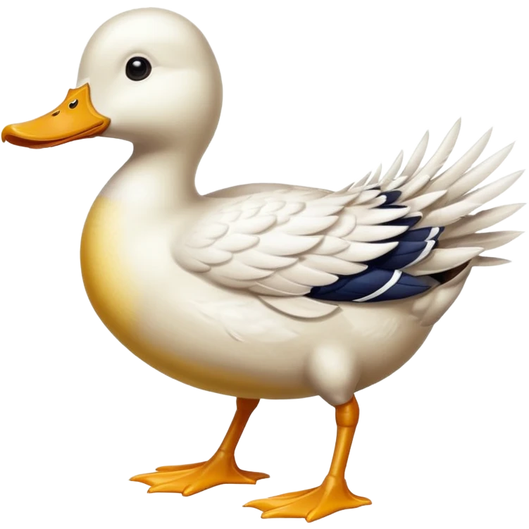 Duck wearing running spikes emoji