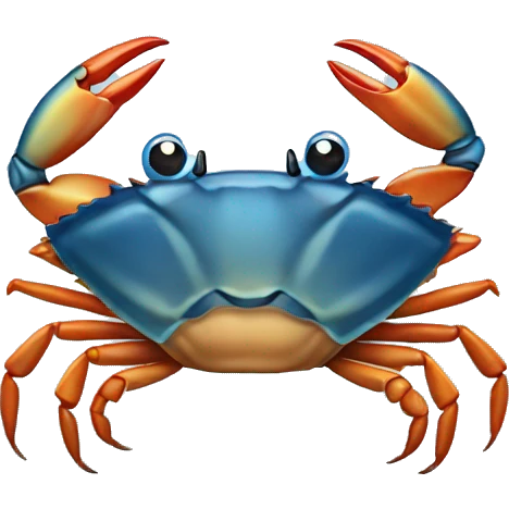 blue crab emoji