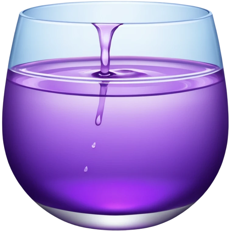 glass of purple water emoji