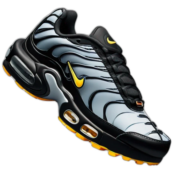 3D perspective nike tn black emoji