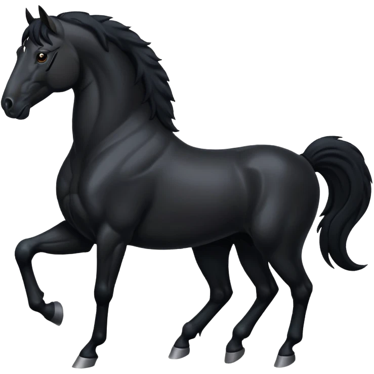 Black full horse emojis  emoji