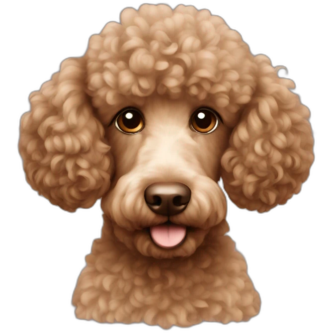 Poodle brown emoji