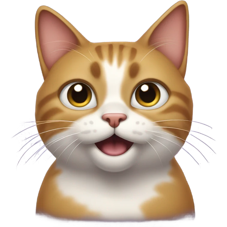 A shocked cat emoji