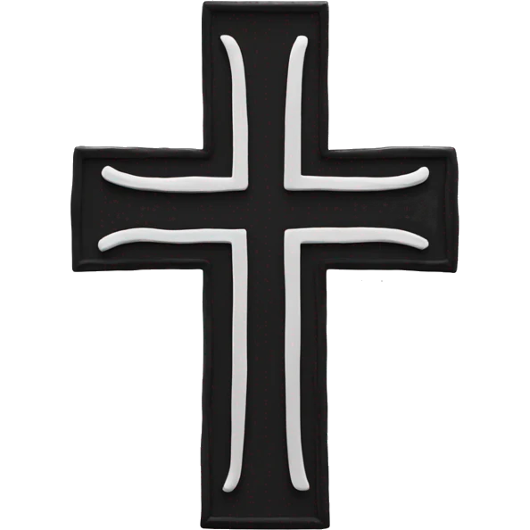 Presbyterian Cross black emoji