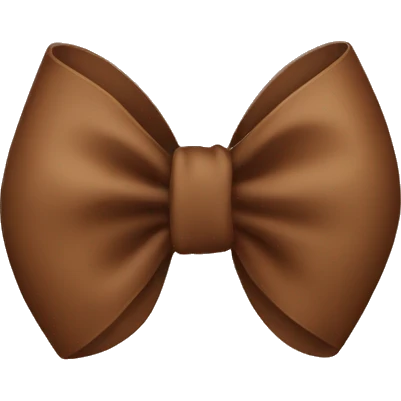 Brown bow emoji