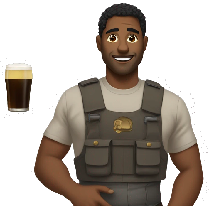 🙎🏽‍♂️🍻 emoji