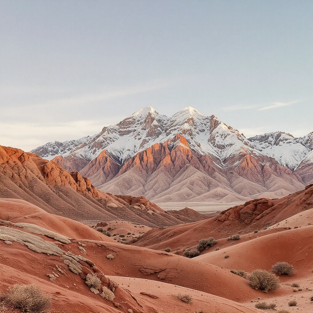 A modern desert mountain, wallpaper, modern emoji