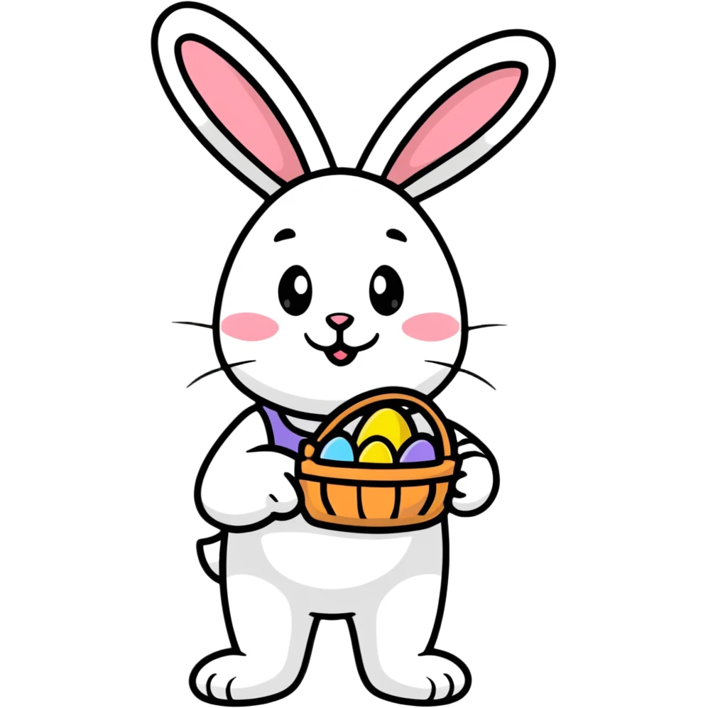 Ben as the easter bunny emoji