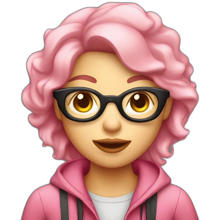 photographe femme rose emoji