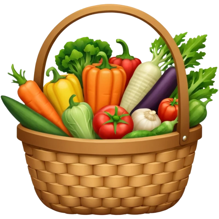 a basket of vegetables emoji