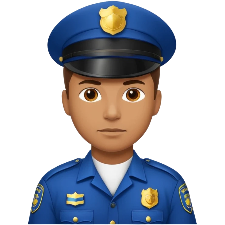 muscular police emoji