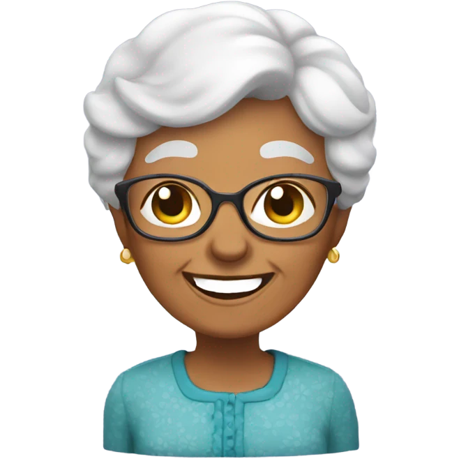 happy grandma  emoji