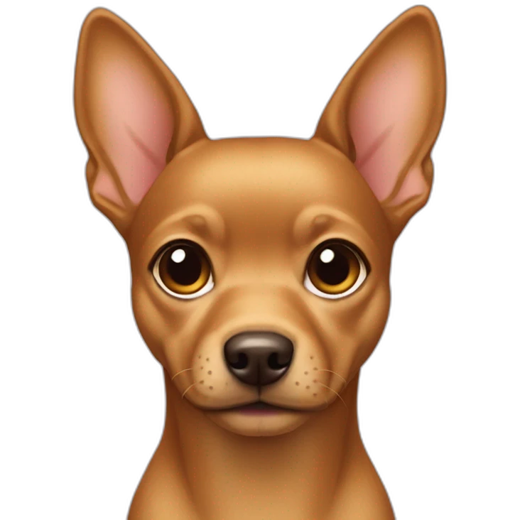 Pincher miniature dog goldenBrown emoji