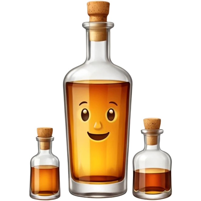 A bottle of rum emoji
