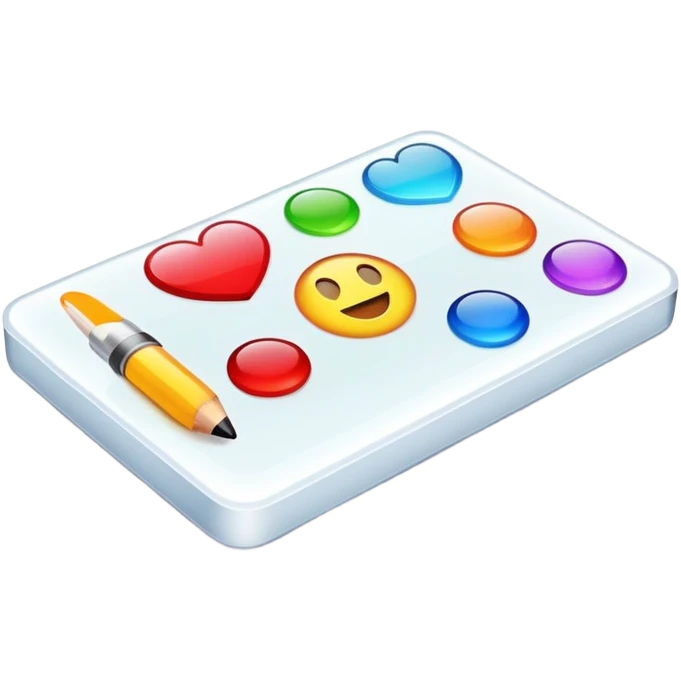 A postcard emoji