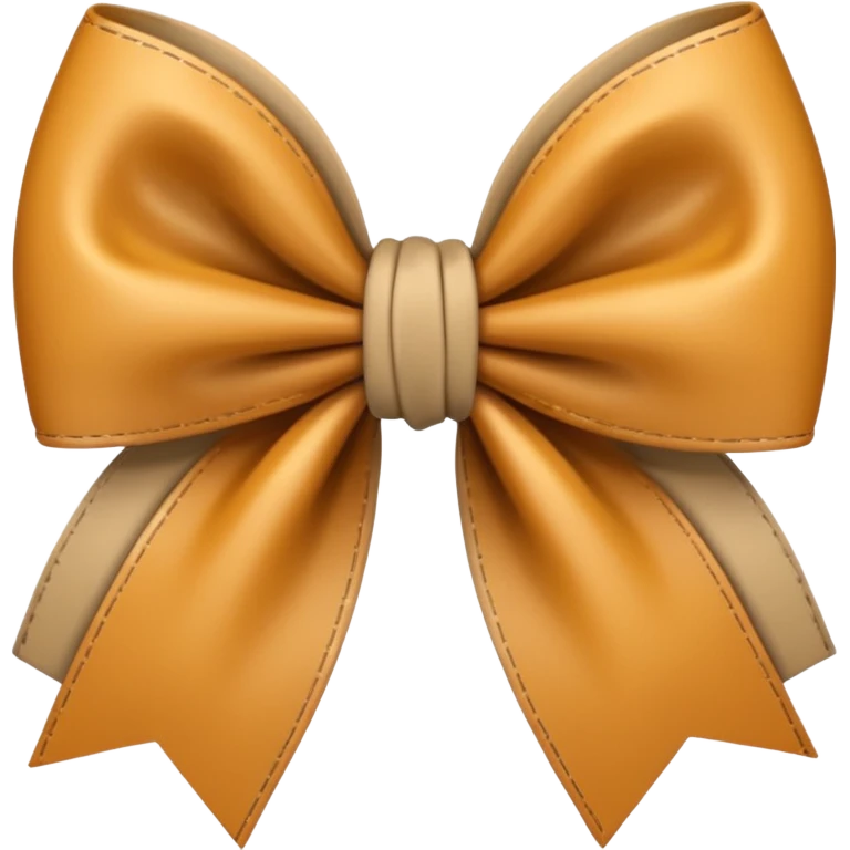 beige plaid bow emoji