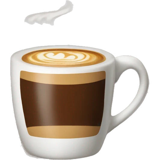 Coffe with design  emoji