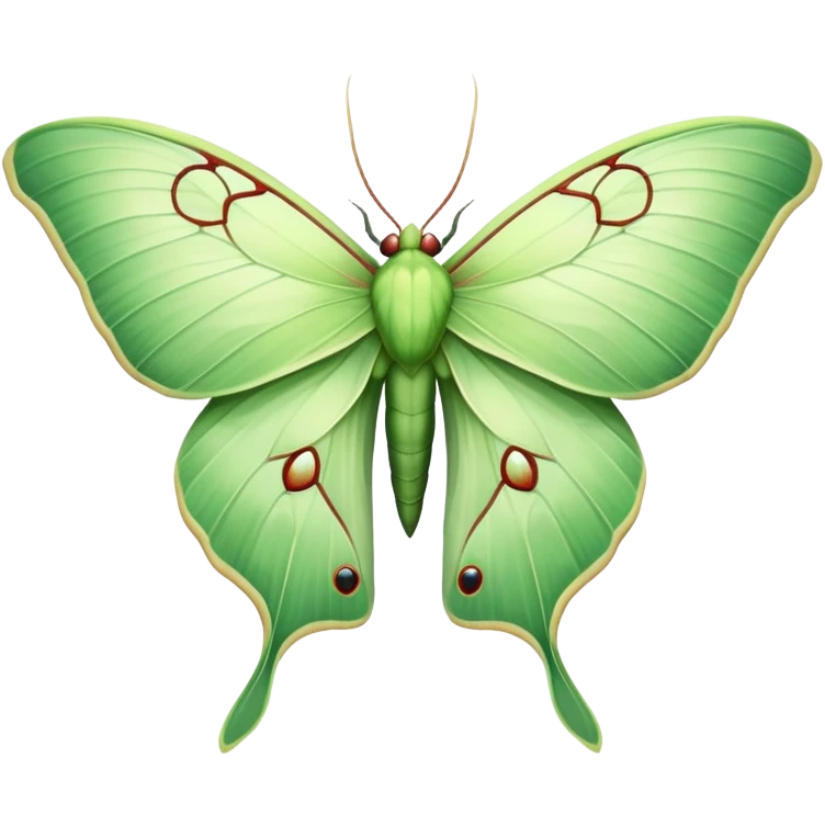 luna moth emoji