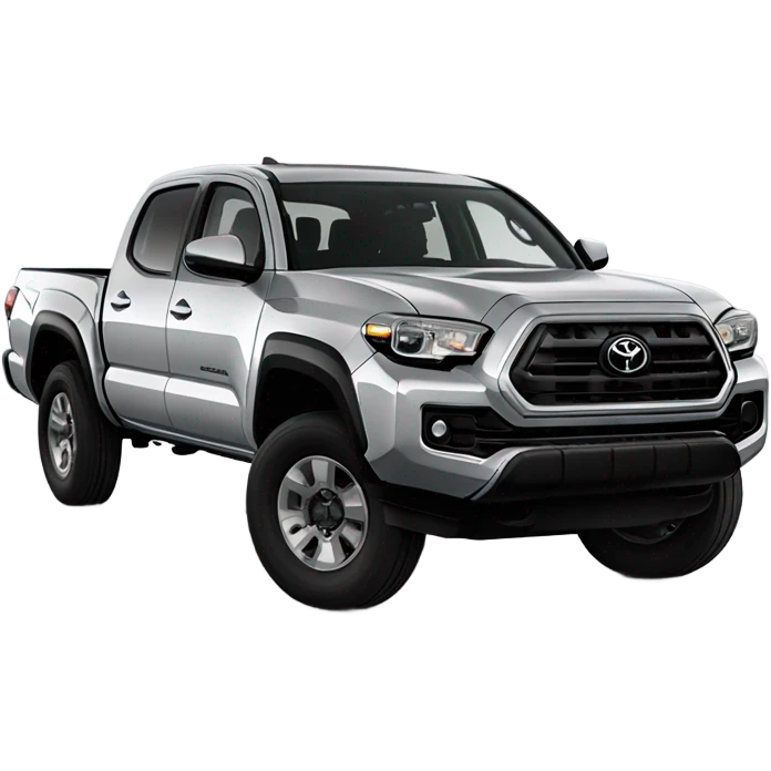 2022  silver Toyota Tacoma four door pickup truck  emoji