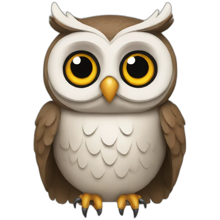 Owl-with-probeta emoji